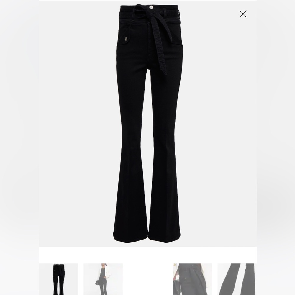 NWT Veronica beard Giselle skinny flare Demin - 24/00 Black